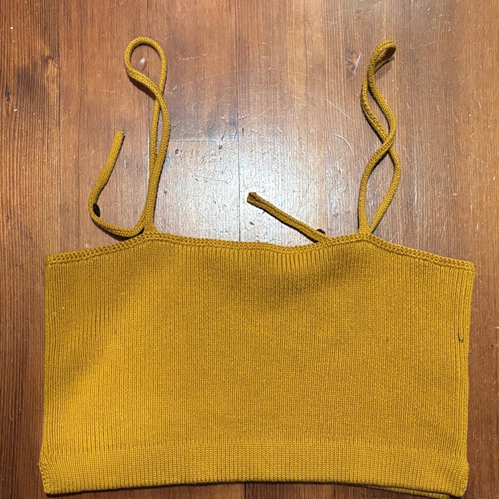 Proenza Schouler Mustard Knit Top